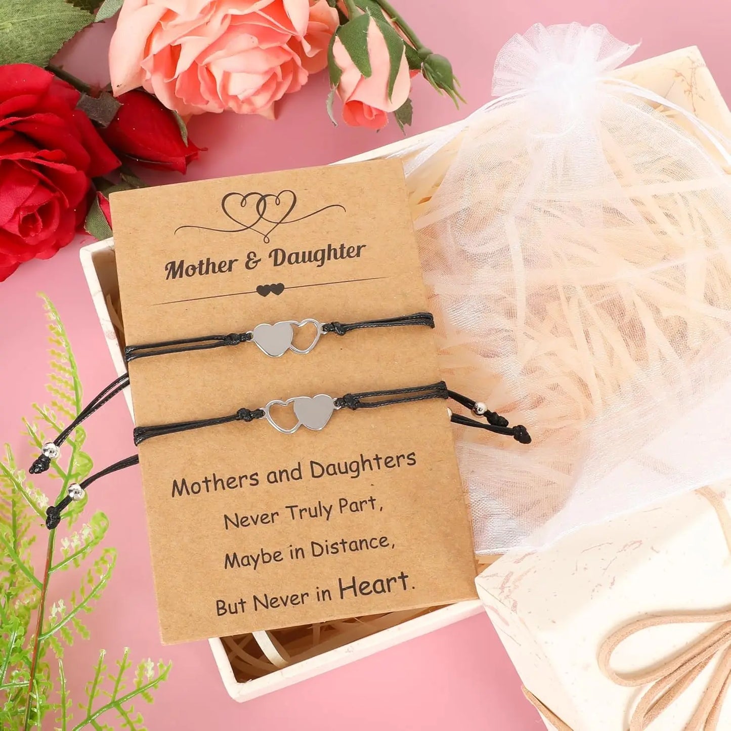 Heart Charm Bracelet Set for Her, A Meaningful Gift