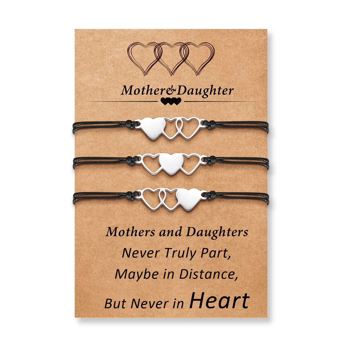 Heart Charm Bracelet Set for Her, A Meaningful Gift