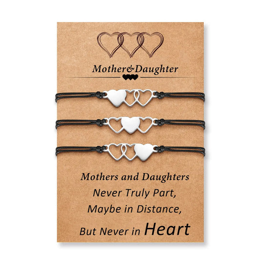 Heart Charm Bracelet Set for Her, A Meaningful Gift
