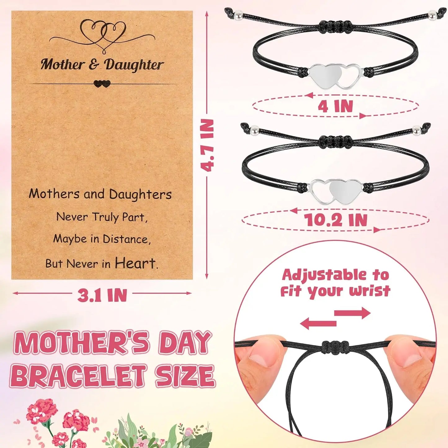 Heart Charm Bracelet Set for Her, A Meaningful Gift